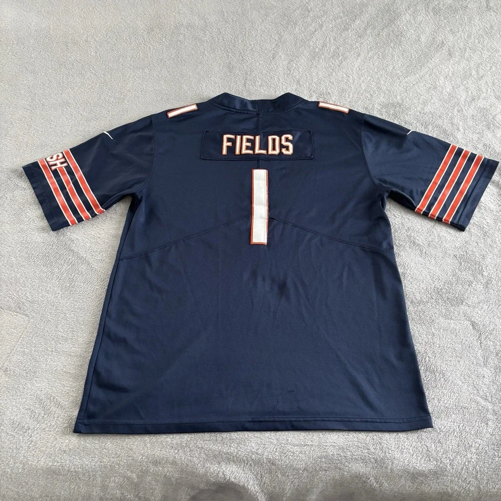 Nike‎ NFL Chicago Bears Jersey Men's XL Football Navy Orange Adult
